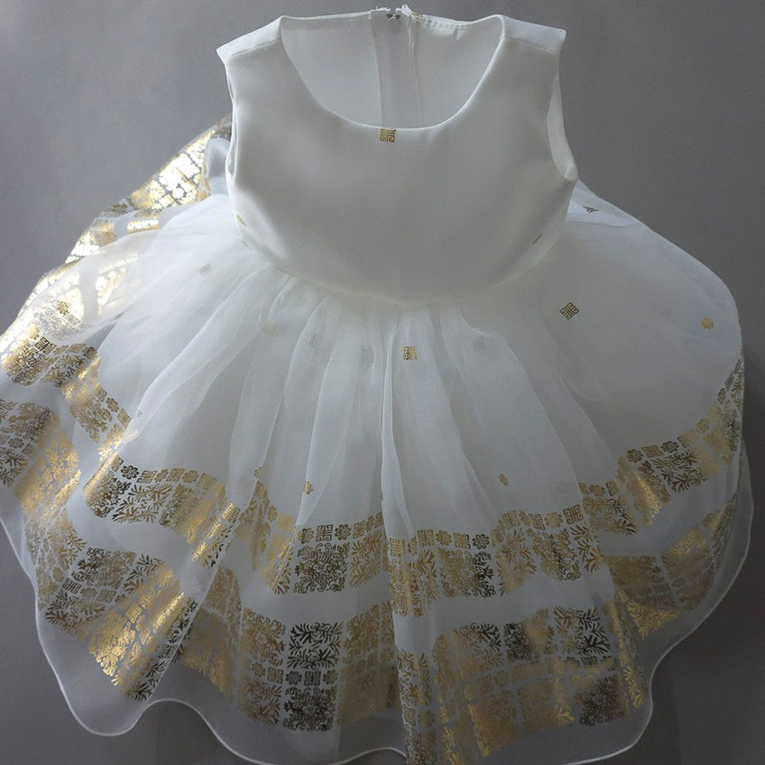 Won Pink White Dress Hanbok(1-8YR)
