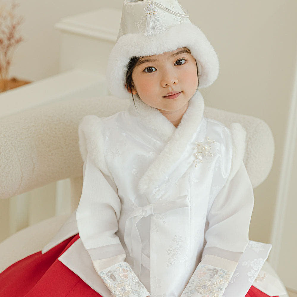 Ivory Fur Hanbok Vest