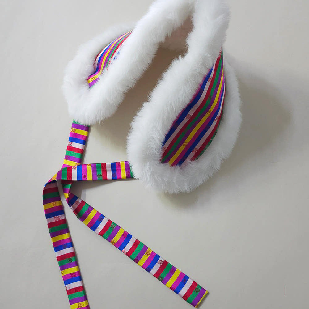 Saekdong Fur Hanbok Ear Warmer