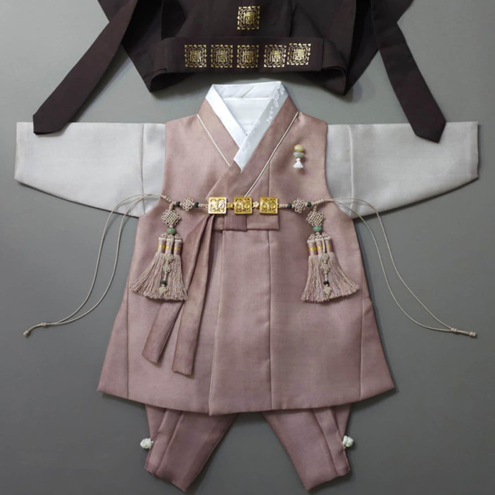 Jaehee Brown Boy Hanbok (100D-10YR) - Native Korean