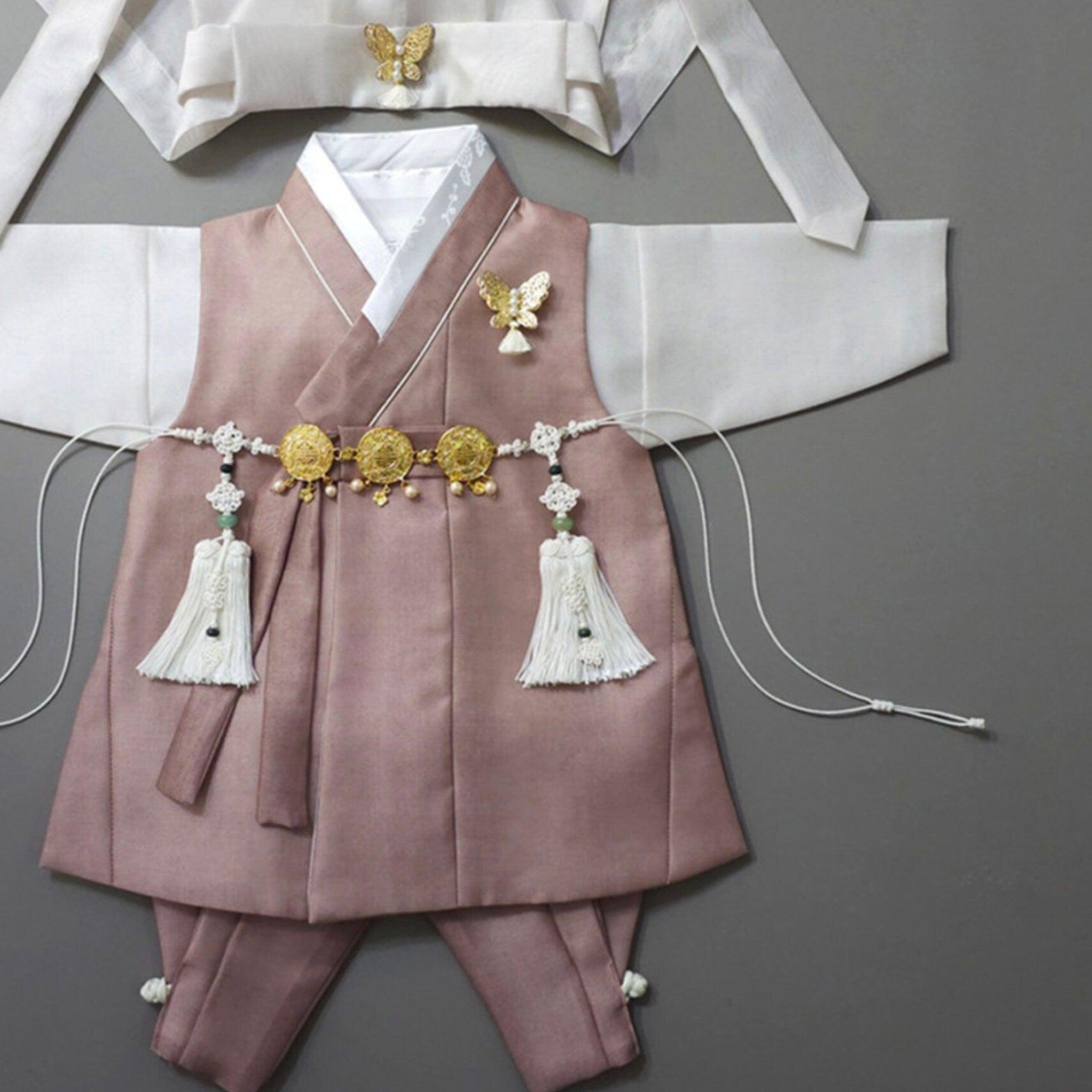 Jaehee Brown Boy Hanbok (100D-10YR) - Native Korean