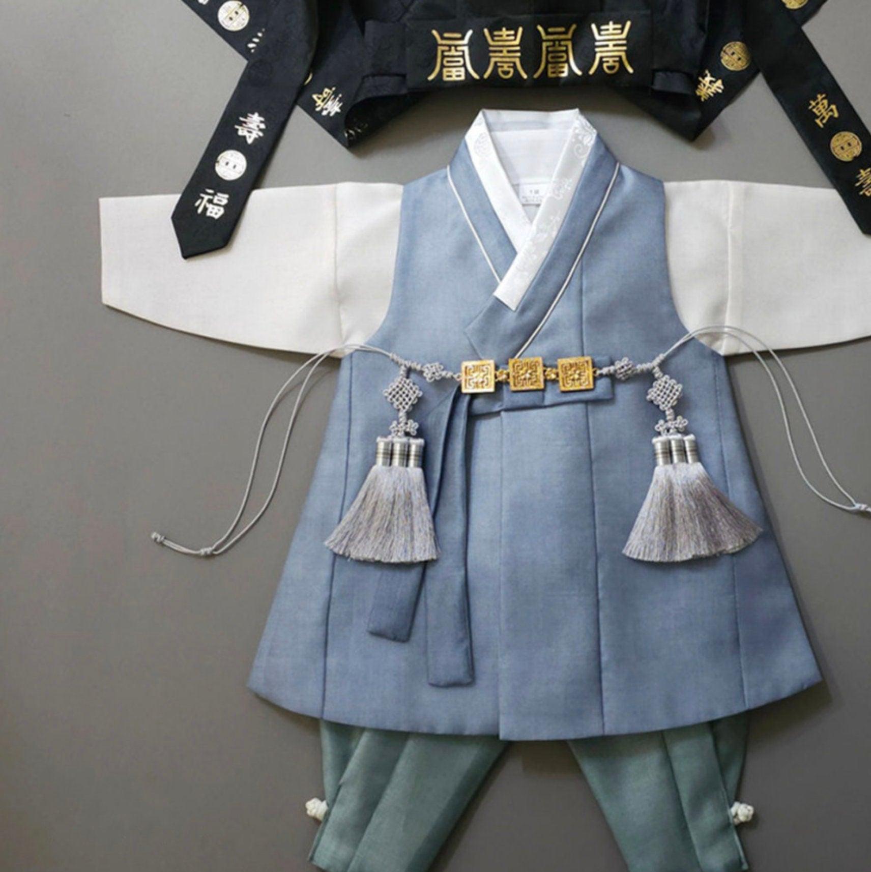 Jaehee Green Pants Boy Hanbok (100D-15YR) - Native Korean