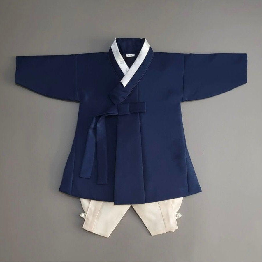 Jeongjin Navy Boy Hanbok (100D-10YR) - Native Korean