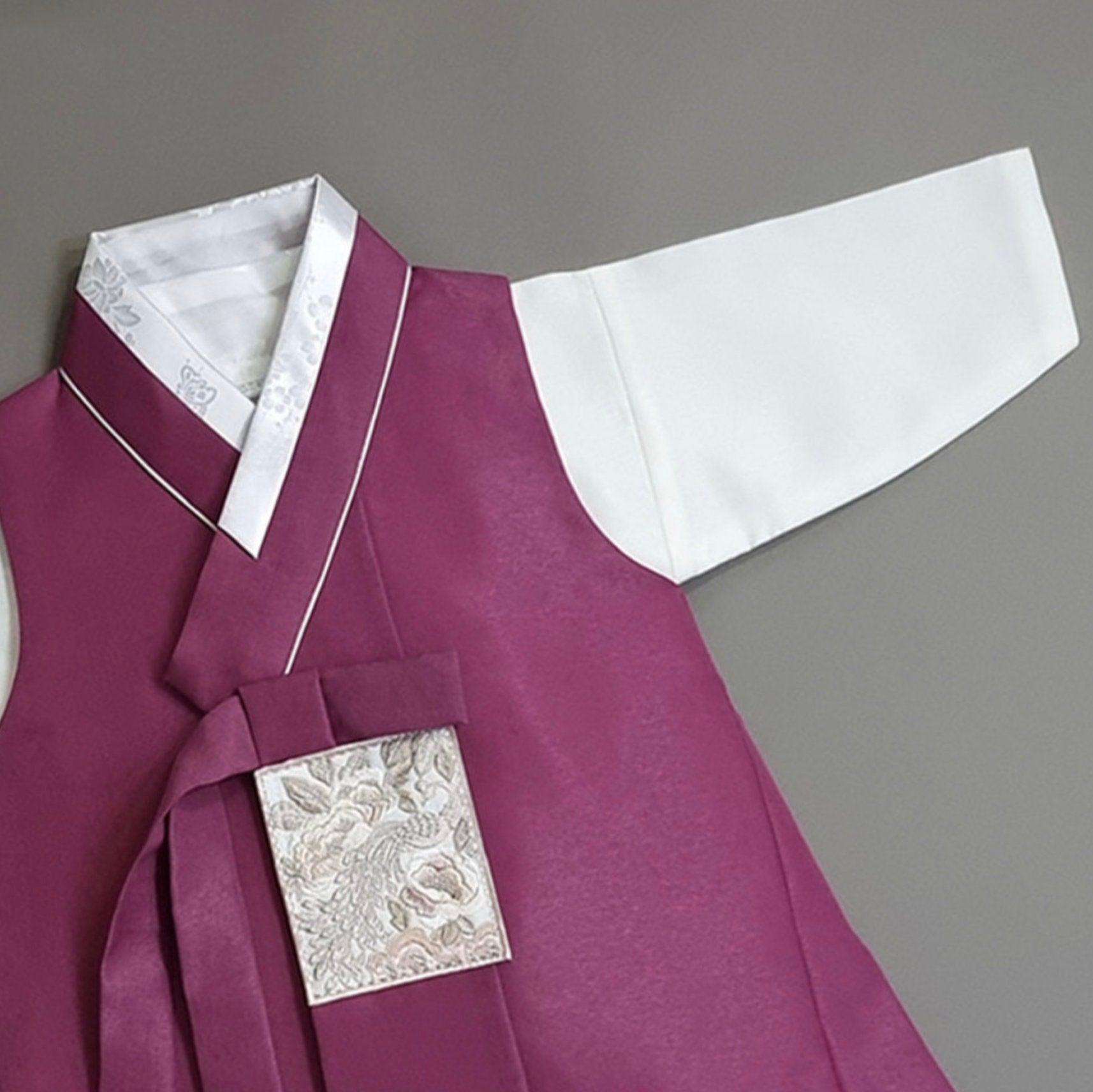 Jeongwoo Magenta Solid Boy Hanbok (100D-15YR) - Native Korean