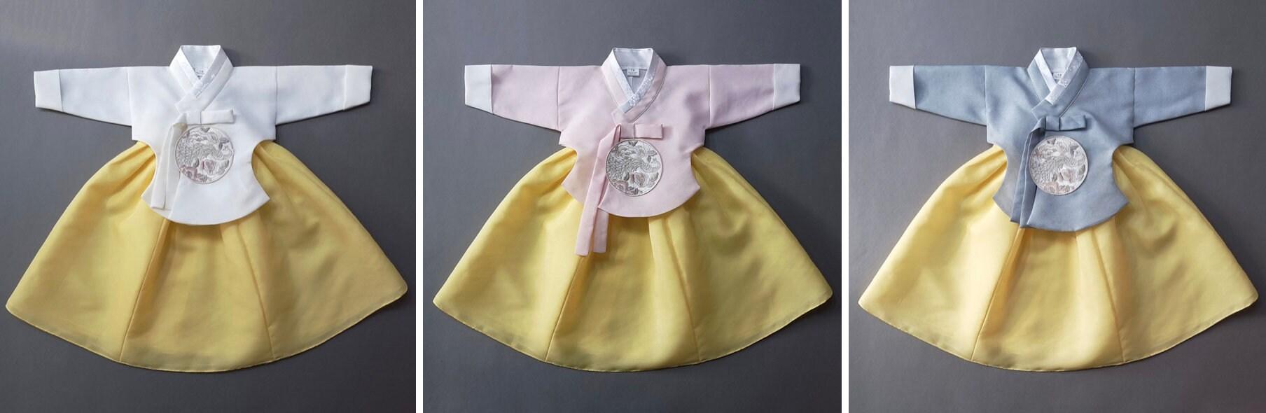 Jeongyun Yellow Skirt Girl Hanbok (100D-15YR) - Native Korean