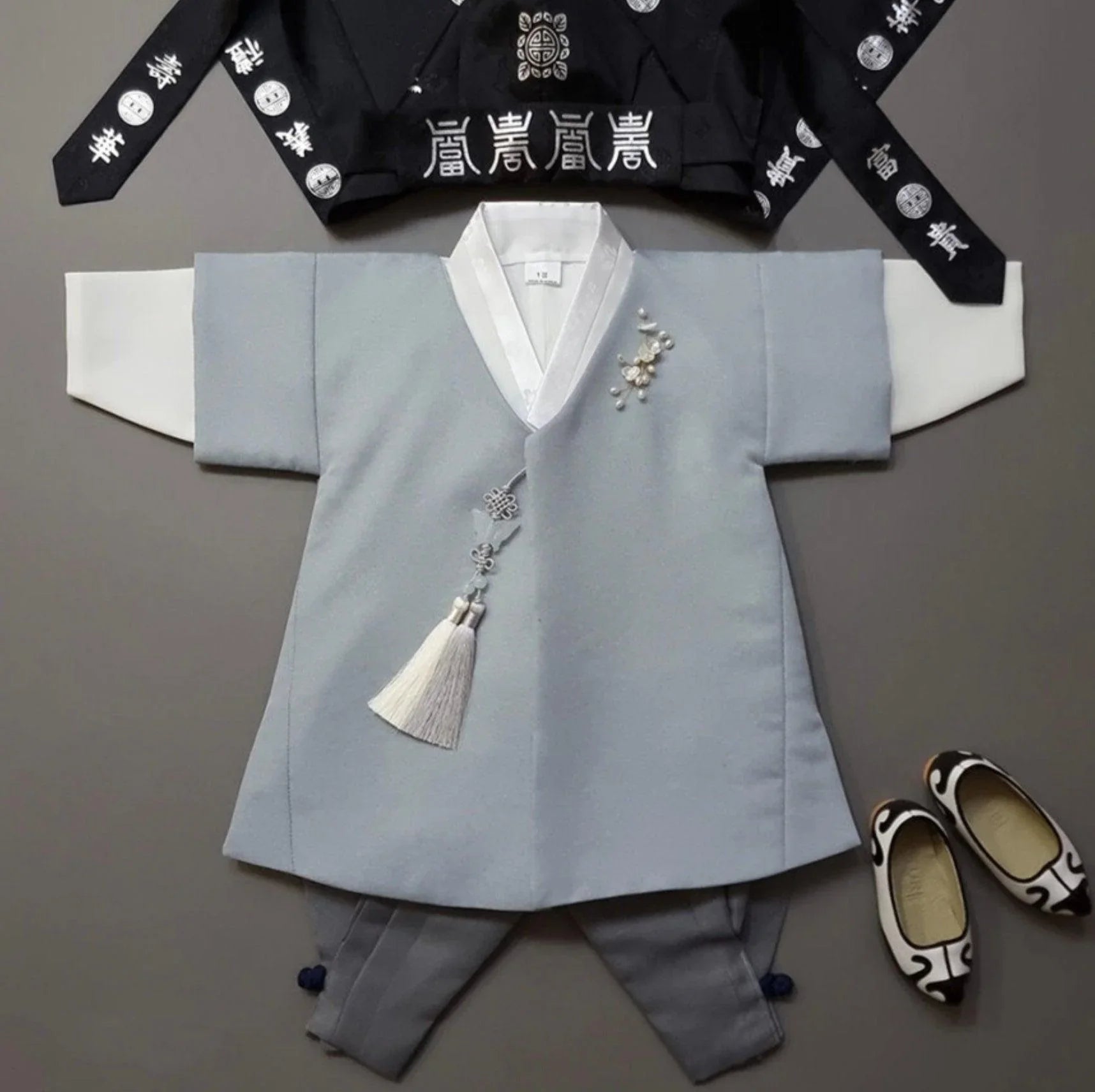 Joon D.Sky Solid 5 Color Pants Boy Hanbok (100D-10YR) - Native Korean