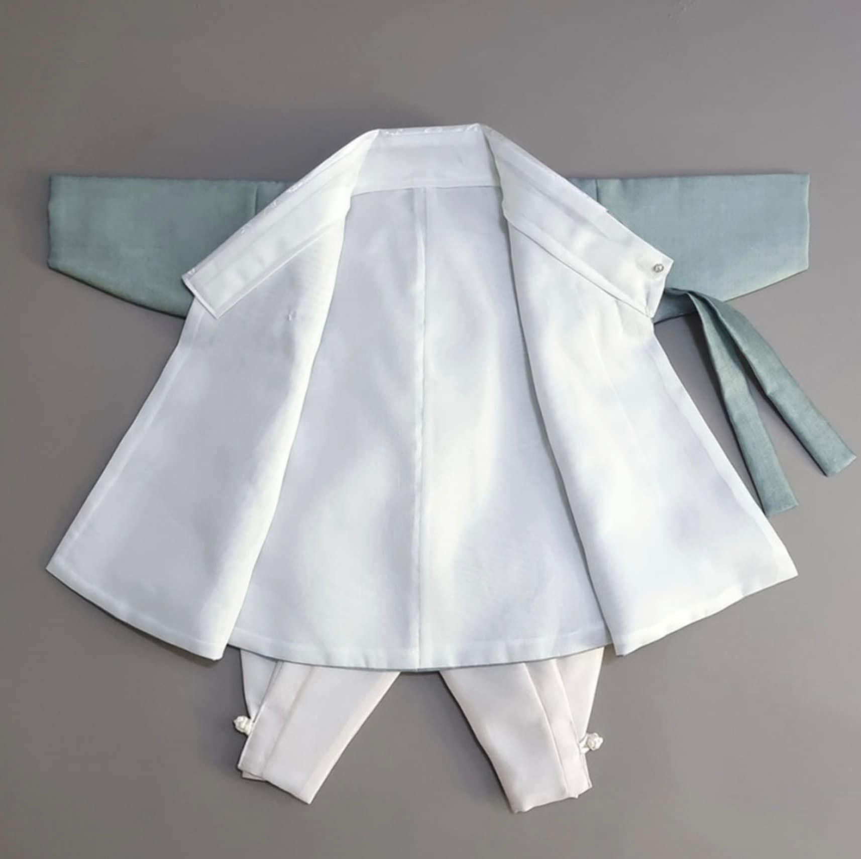 Joonhee Green Light Beige Boy Hanbok (100D-10YR) - Native Korean