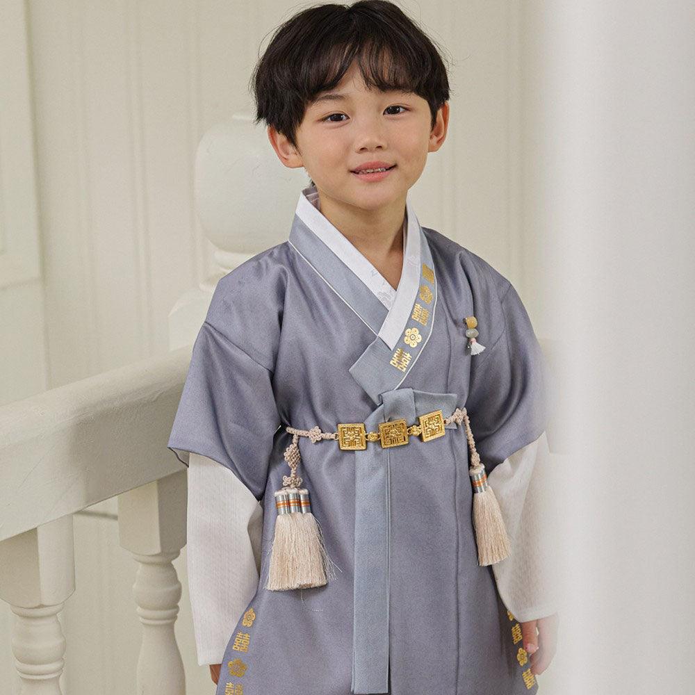 Jungdo Gray Boy Hanbok (1-8YR) - Native Korean