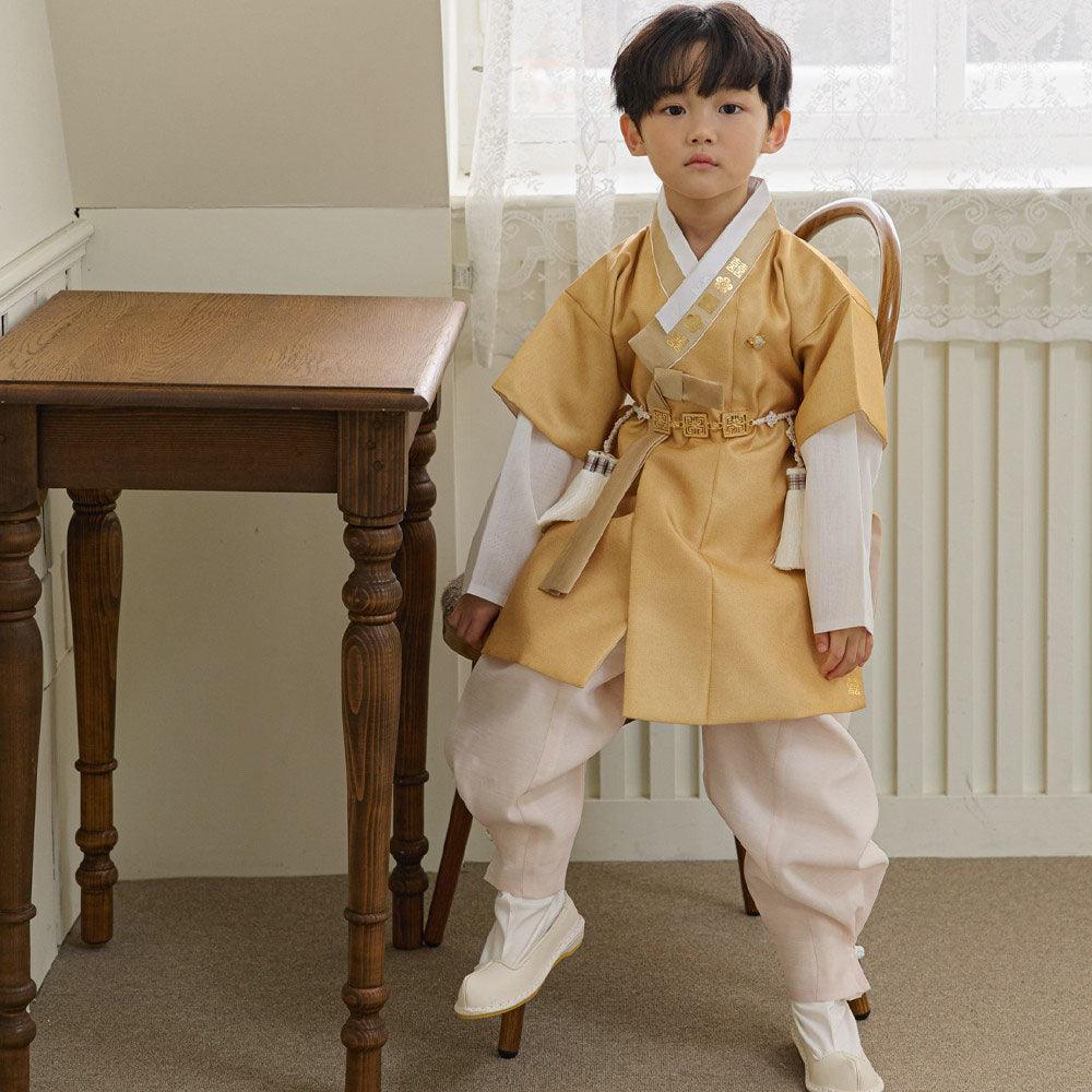 Jungdo Yellow Boy Hanbok (1-8YR) - Native Korean