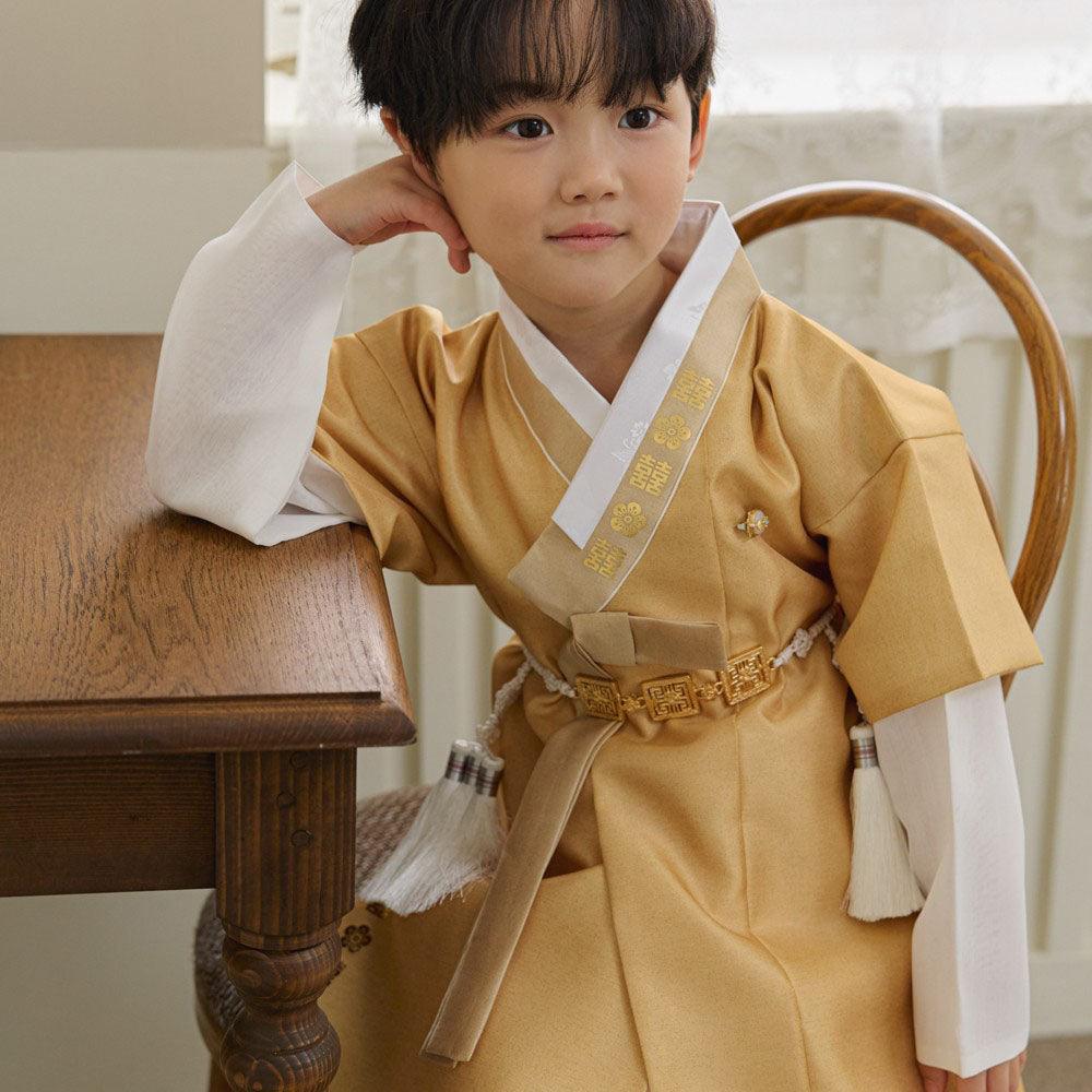 Jungdo Yellow Boy Hanbok (1-8YR) - Native Korean