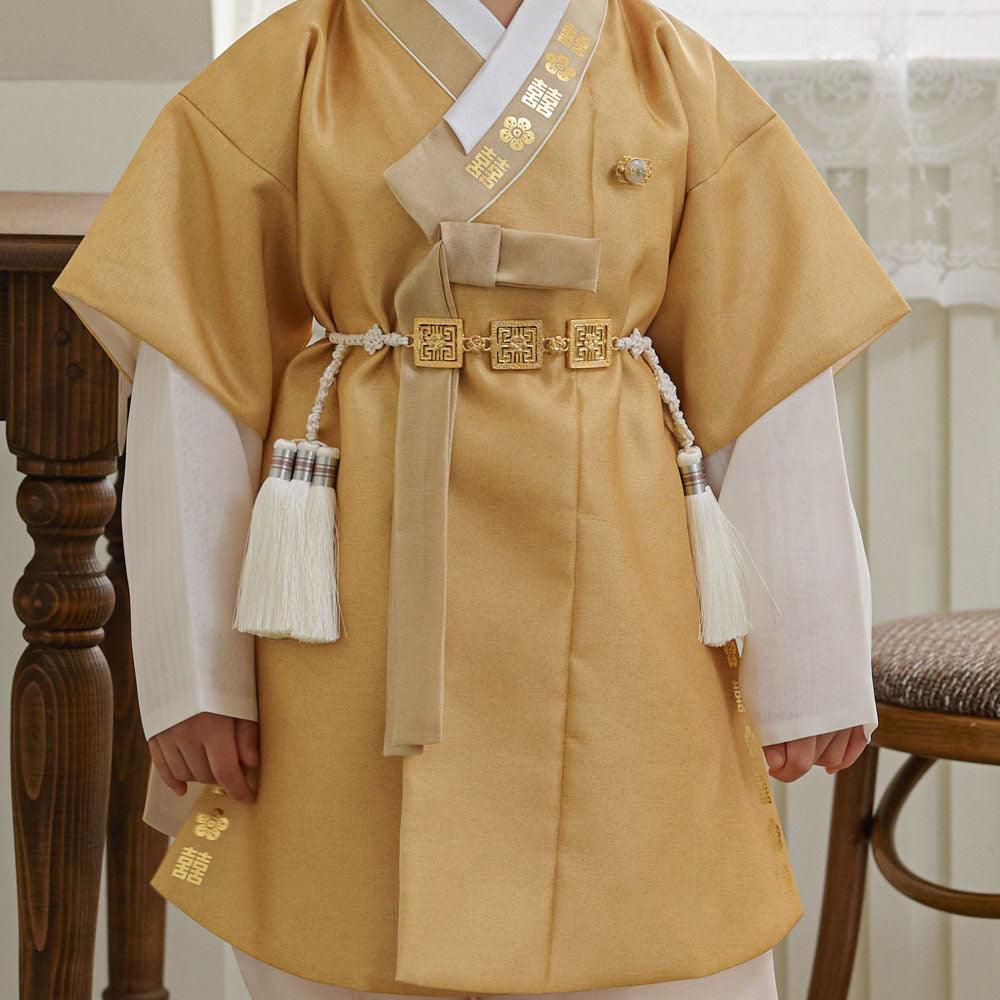 Jungdo Yellow Boy Hanbok (1-8YR) - Native Korean