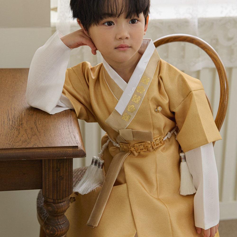 Jungdo Yellow Boy Hanbok (1-8YR) - Native Korean
