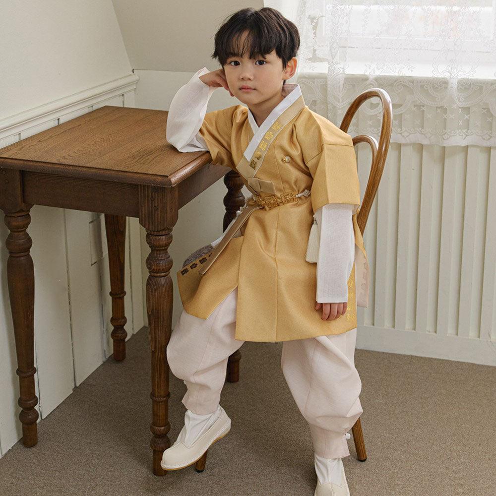 Jungdo Yellow Boy Hanbok (1-8YR) - Native Korean