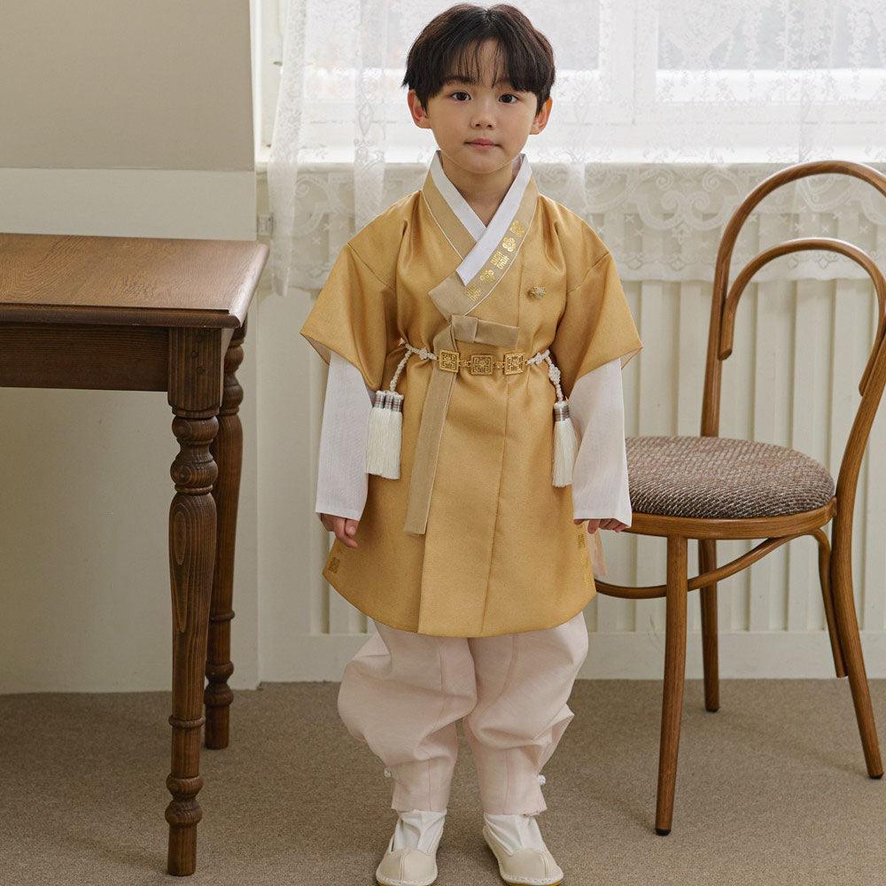 Jungdo Yellow Boy Hanbok (1-8YR) - Native Korean
