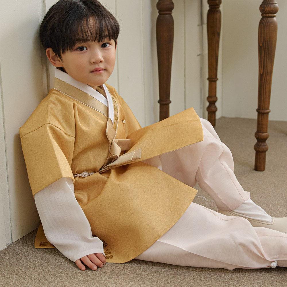 Jungdo Yellow Boy Hanbok (1-8YR) - Native Korean