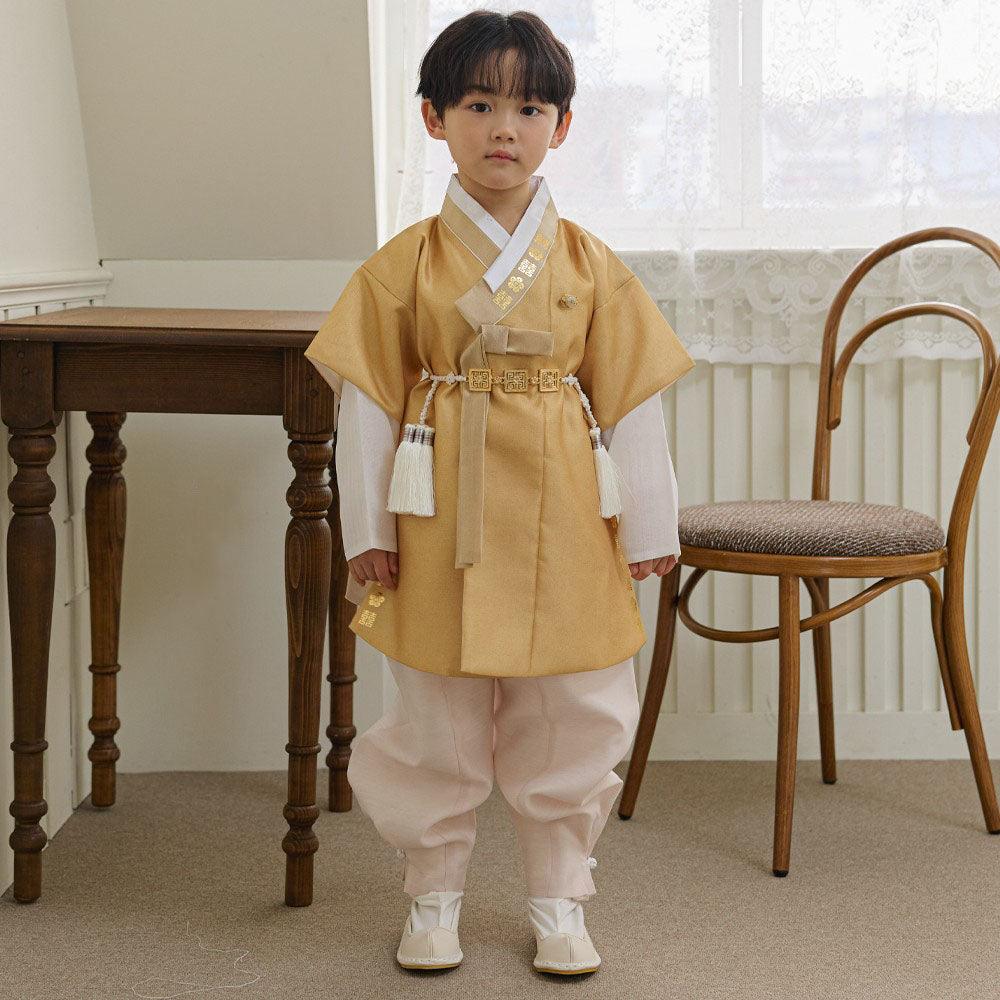 Jungdo Yellow Boy Hanbok (1-8YR) - Native Korean