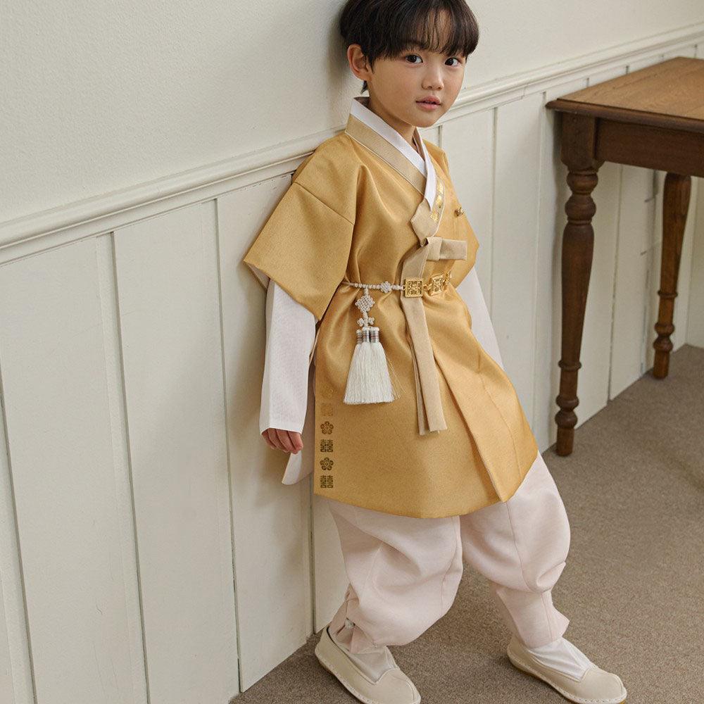 Jungdo Yellow Boy Hanbok (1-8YR) - Native Korean