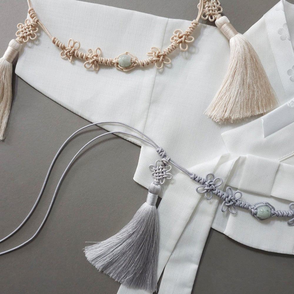 Knotted Jade Tassel Belt - Native Korean