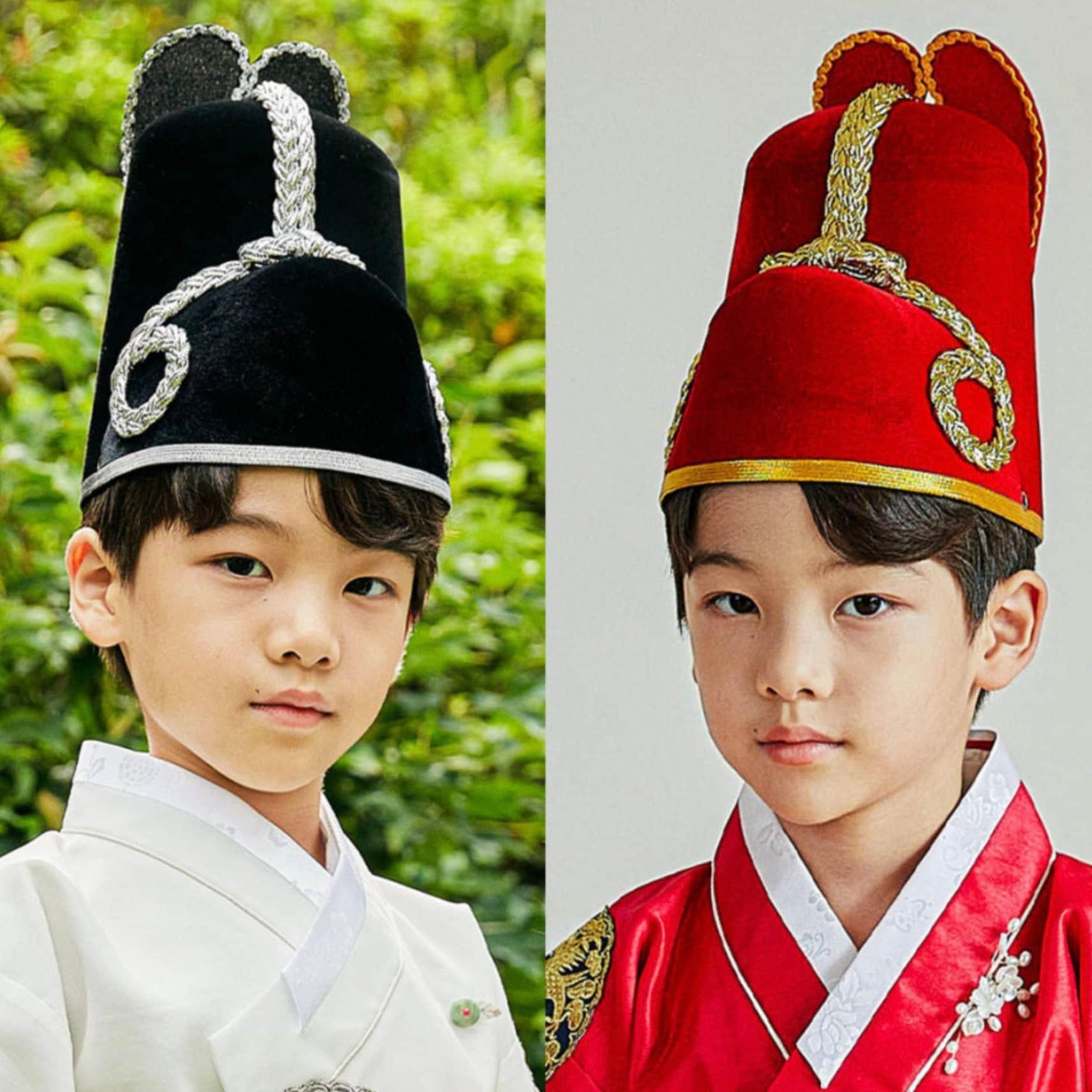 Korean Traditional Imperial Boy Hat, 익선관