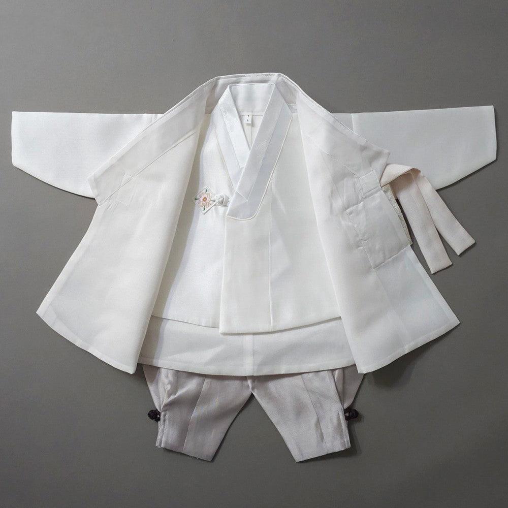 Kyoung-joon Light Beige Boy Hanbok (1-12YR) - Native Korean
