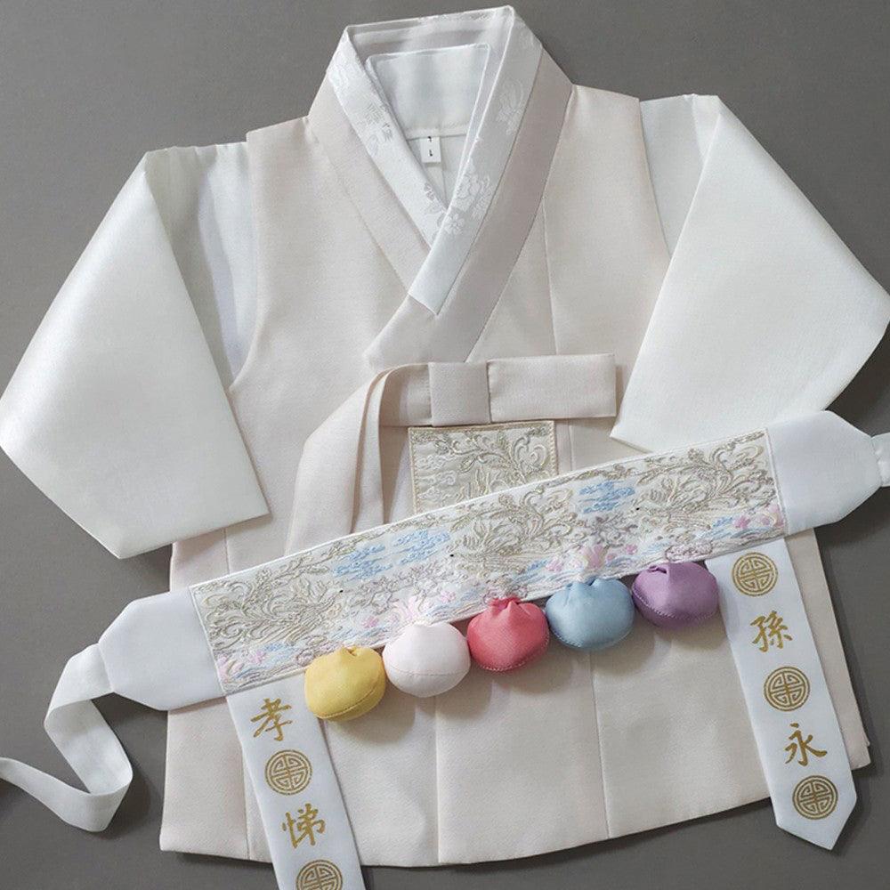 Kyoung-joon Light Beige Boy Hanbok (1-12YR) - Native Korean
