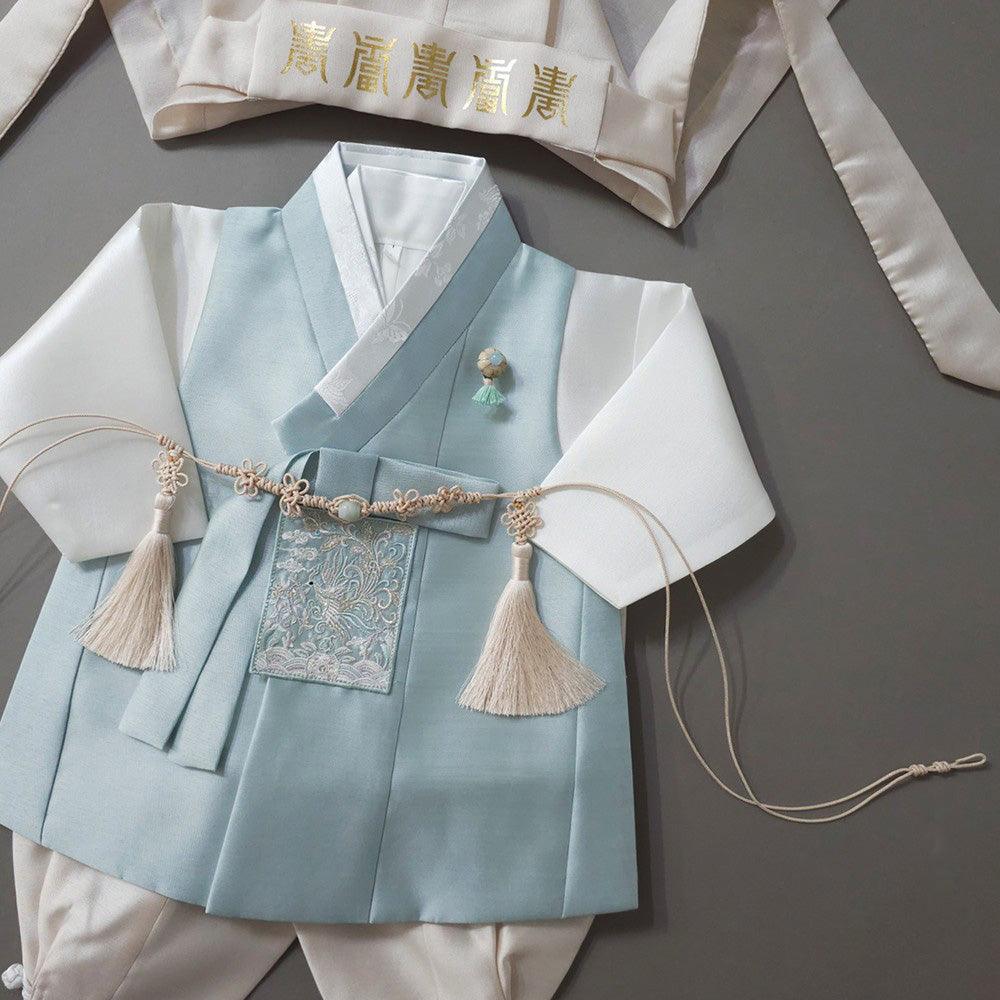 Kyoung-joon Mint Boy Hanbok (100D-12YR) - Native Korean