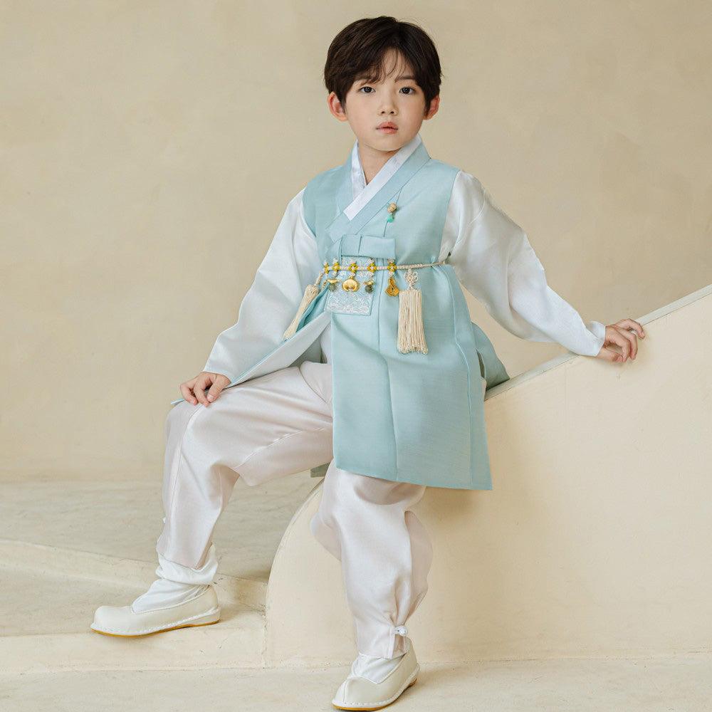Kyoung-joon Mint Boy Hanbok (100D-12YR) - Native Korean