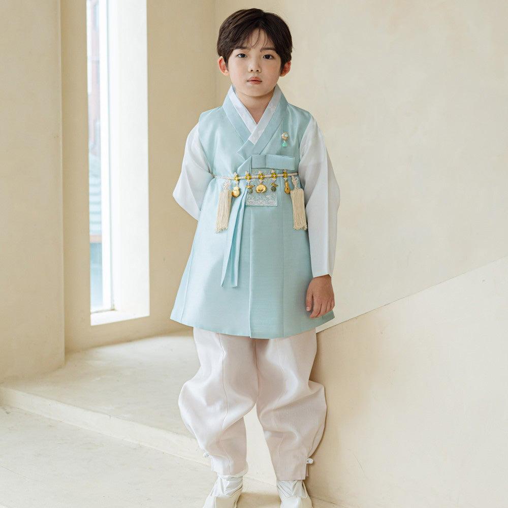 Kyoung-joon Mint Boy Hanbok (100D-12YR) - Native Korean
