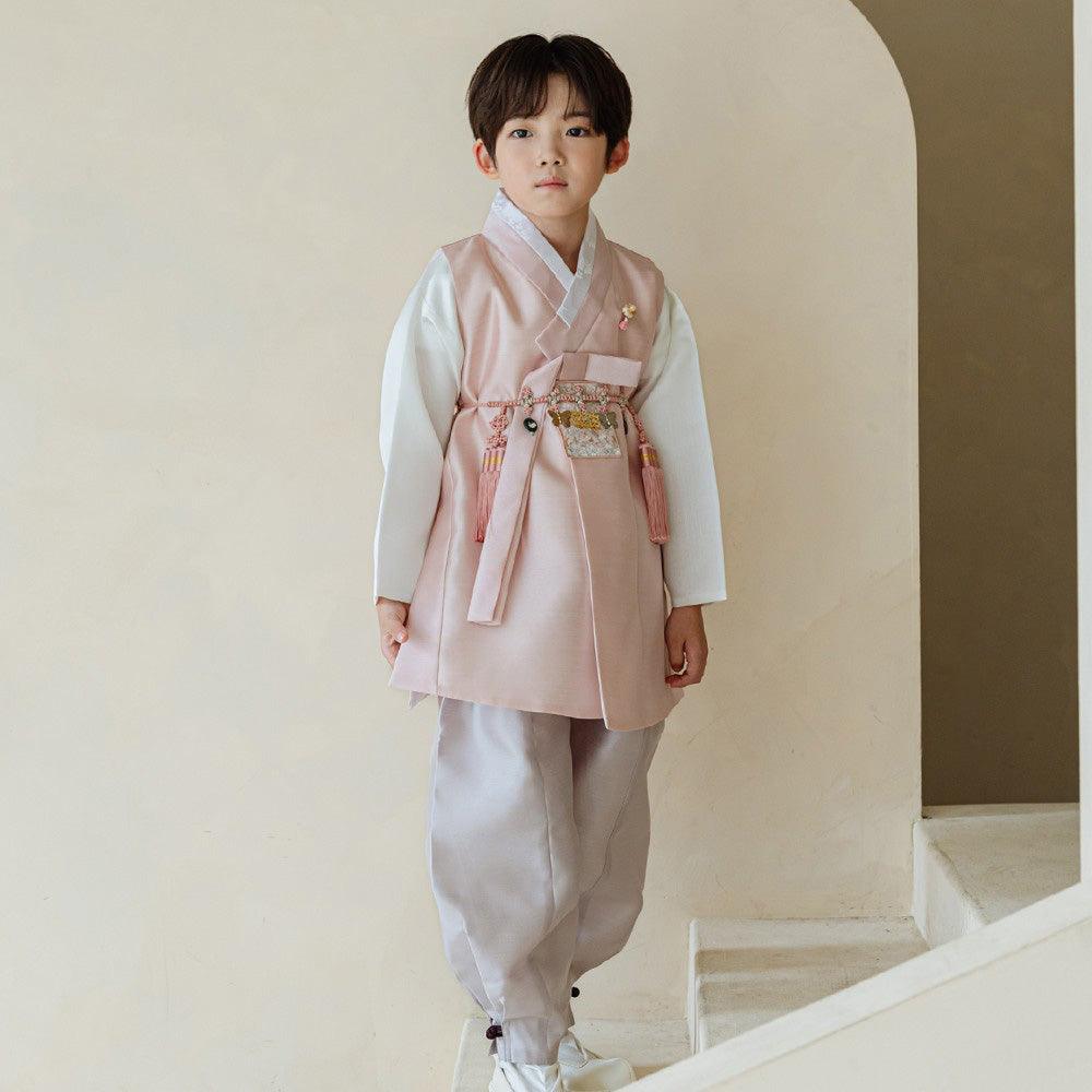 Kyoung-joon Pink Boy Hanbok (100D-12YR) - Native Korean