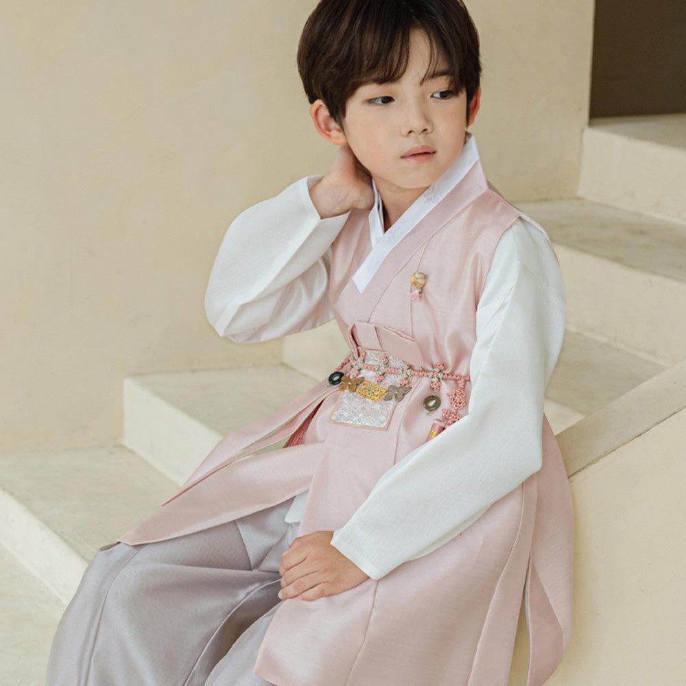 Kyoung-joon Pink Boy Hanbok (100D-12YR) - Native Korean