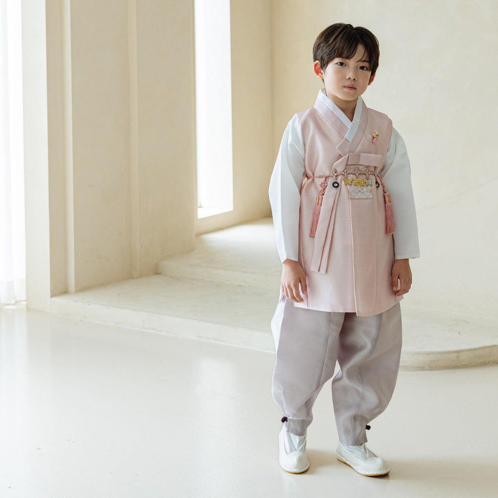 Kyoung-joon Pink Boy Hanbok (100D-12YR) - Native Korean