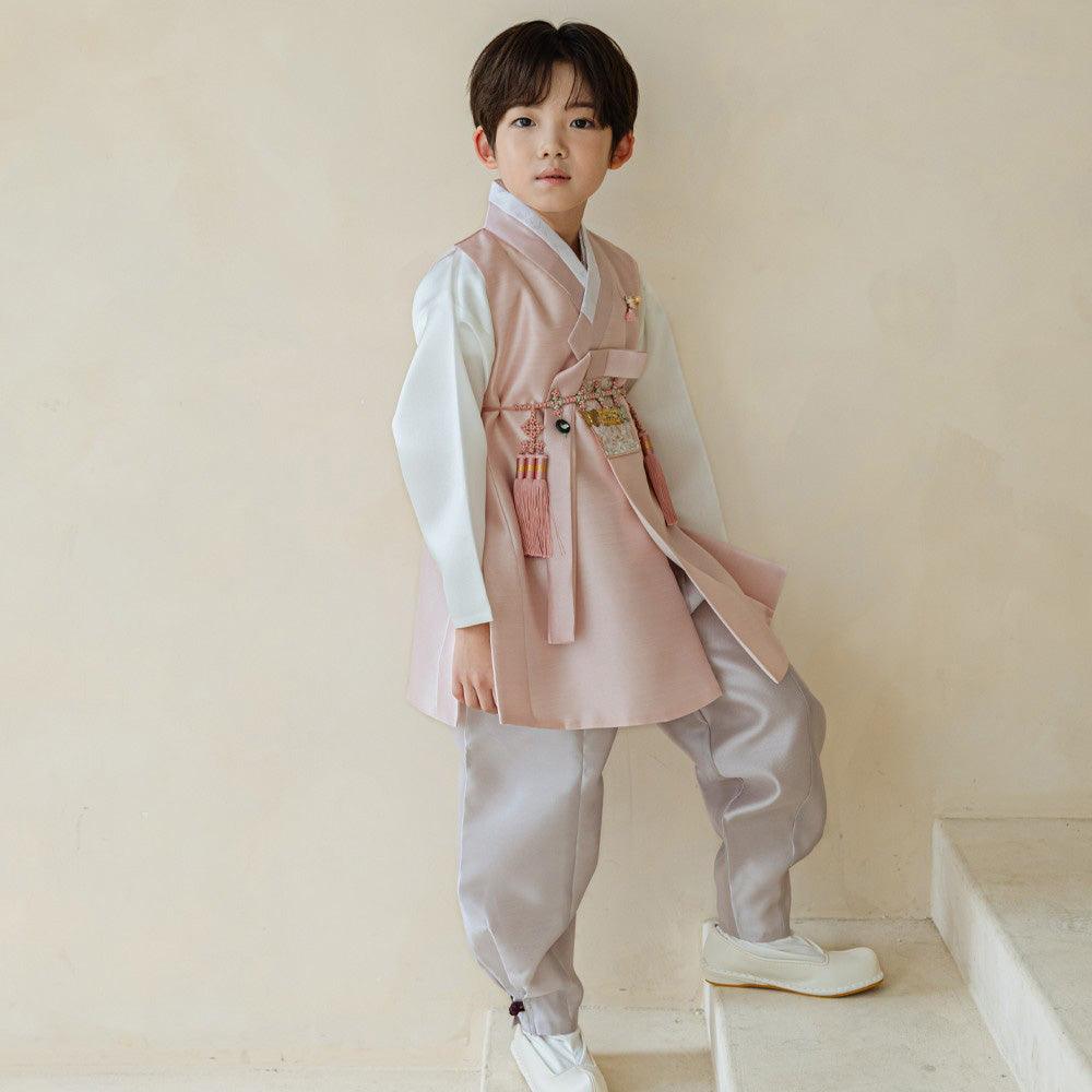 Kyoung-joon Pink Boy Hanbok (100D-12YR) - Native Korean