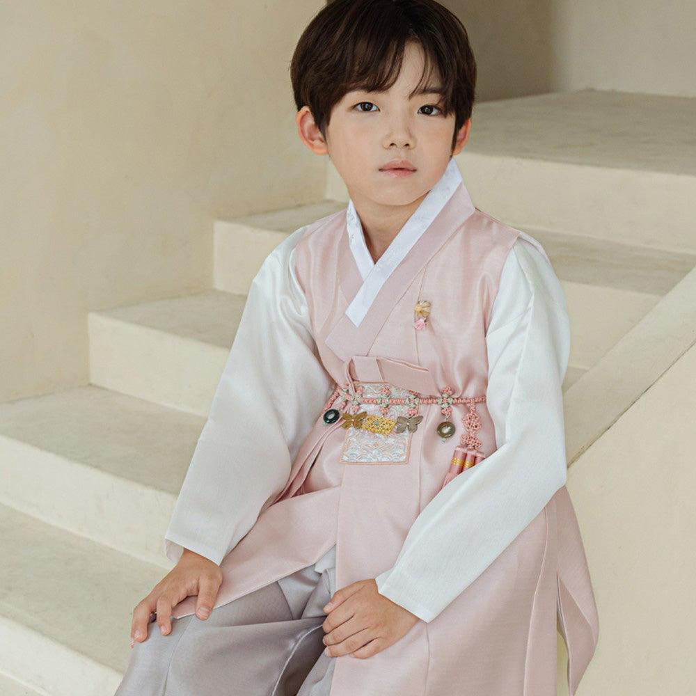 Kyoung-joon Pink Boy Hanbok (100D-12YR) - Native Korean