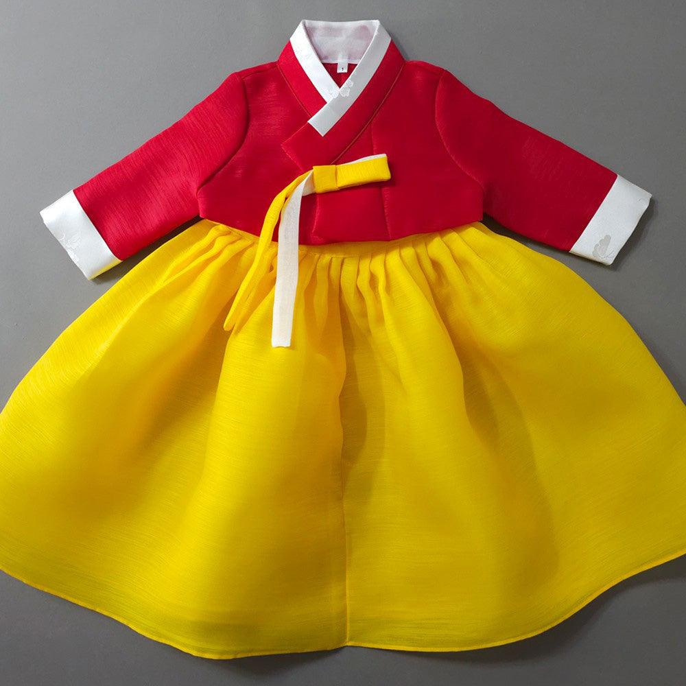 Lori Red Yellow Girl Hanbok (1-8YR) - Native Korean