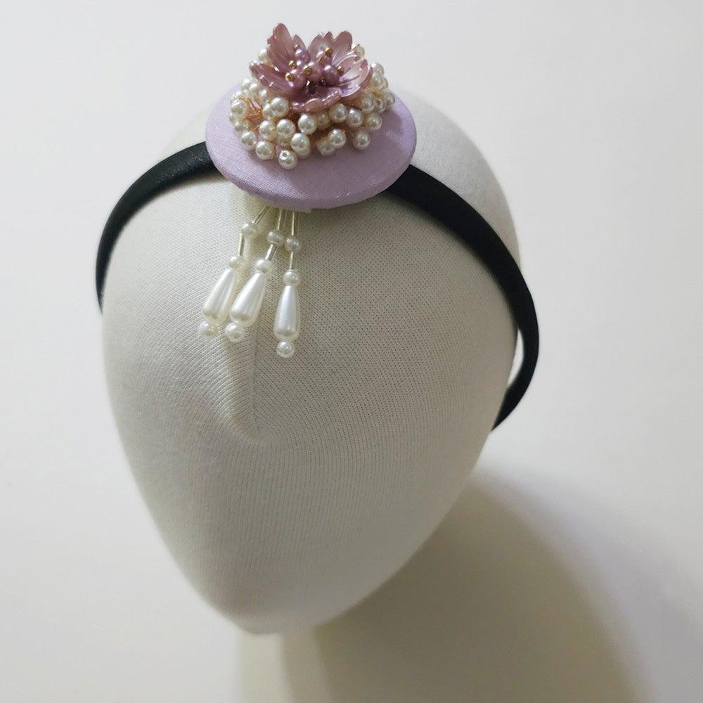 Luxe Pearl Floral Headband - Native Korean