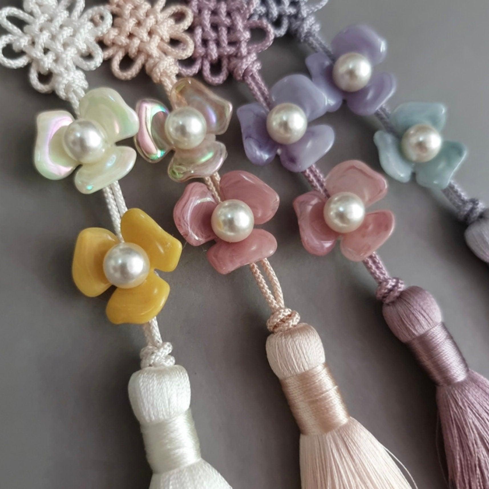 Mini Floral Tassel Norigae - Native Korean