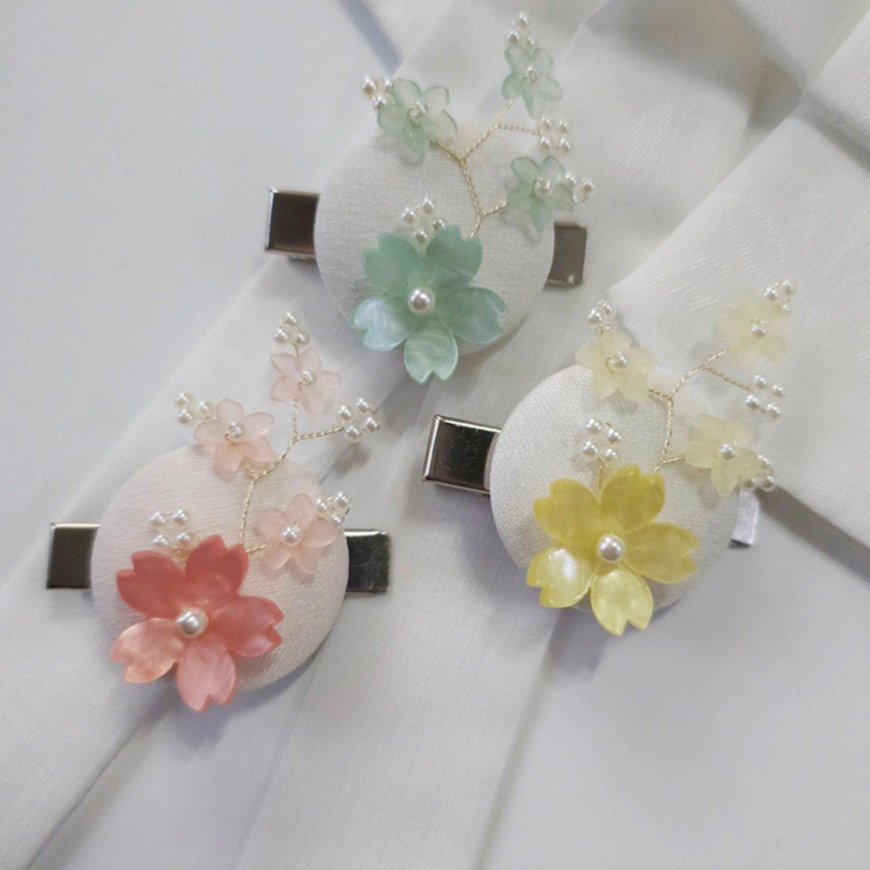 Mini Flower Hairpin - Native Korean