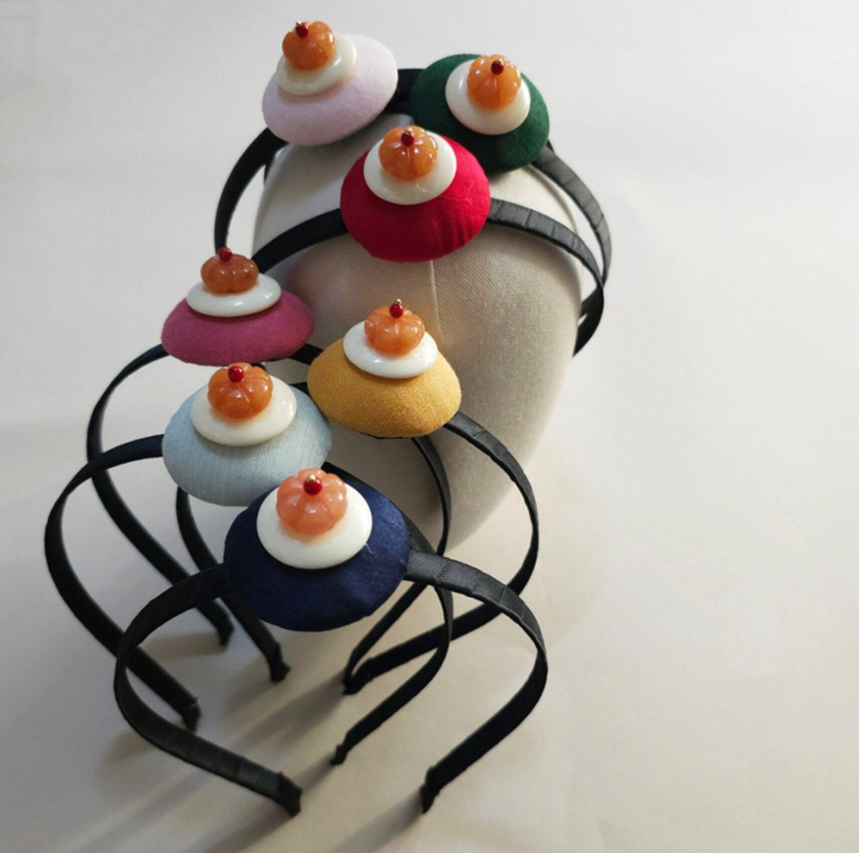 Mini Pumpkin Jokduri Headband - Native Korean