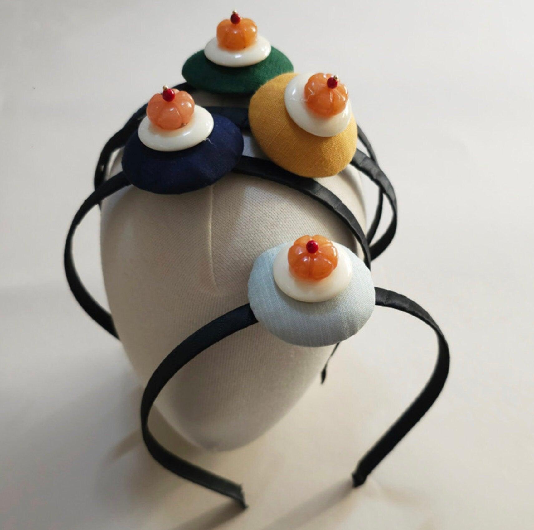 Mini Pumpkin Jokduri Headband - Native Korean