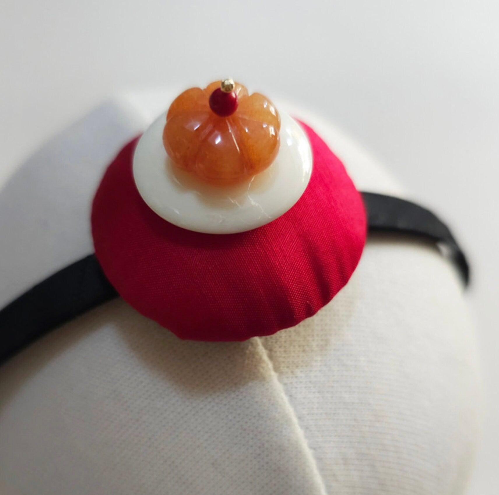Mini Pumpkin Jokduri Headband - Native Korean