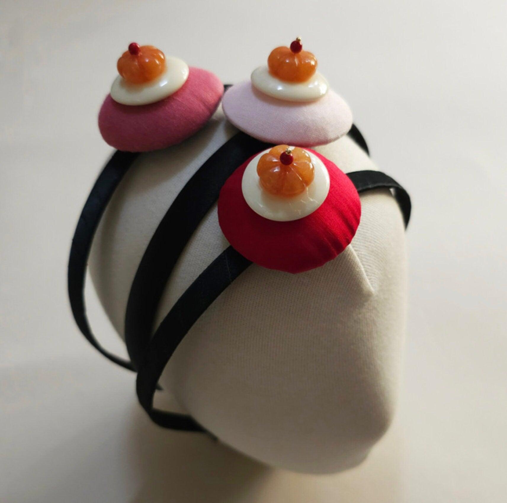 Mini Pumpkin Jokduri Headband - Native Korean