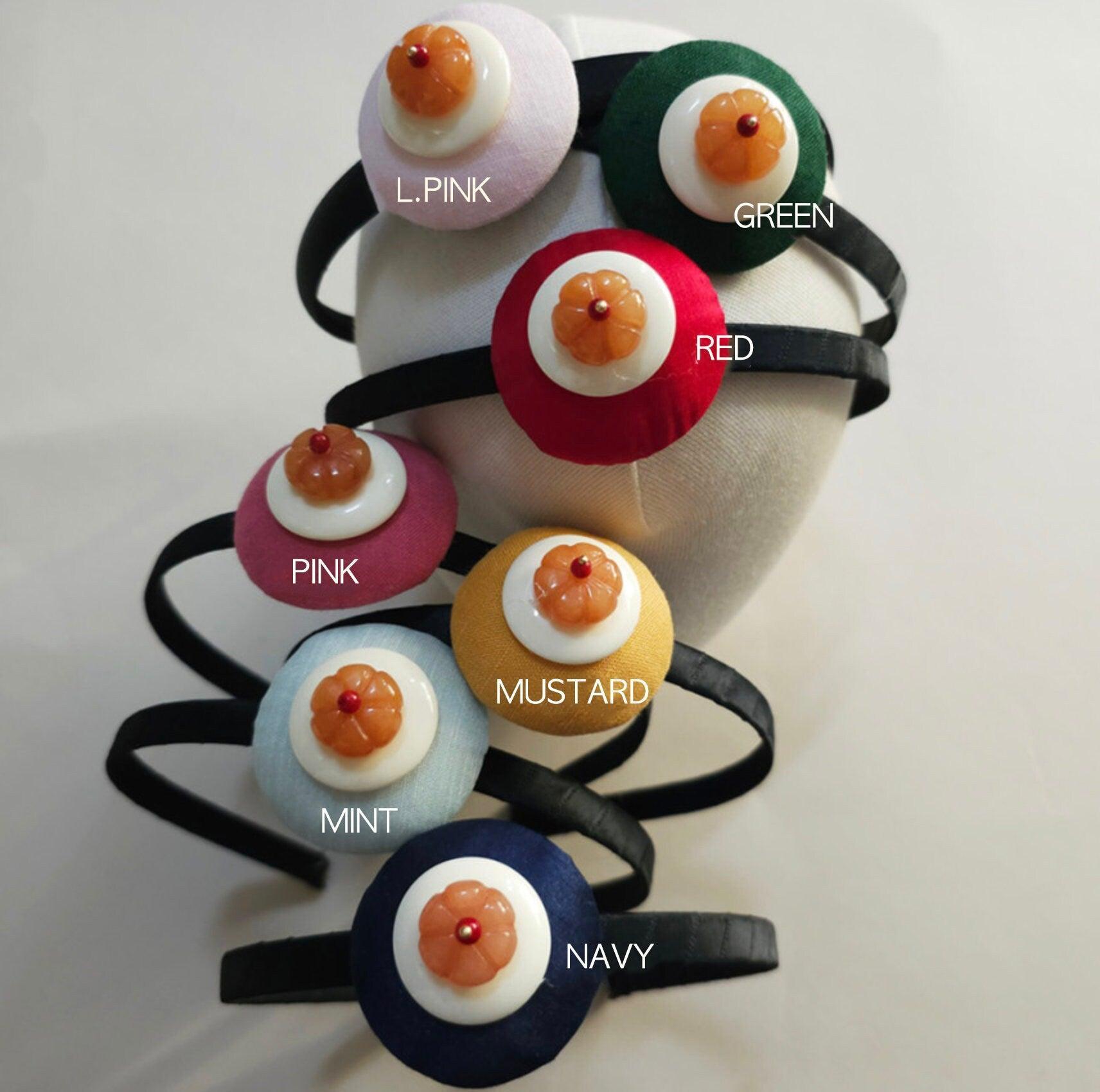 Mini Pumpkin Jokduri Headband - Native Korean