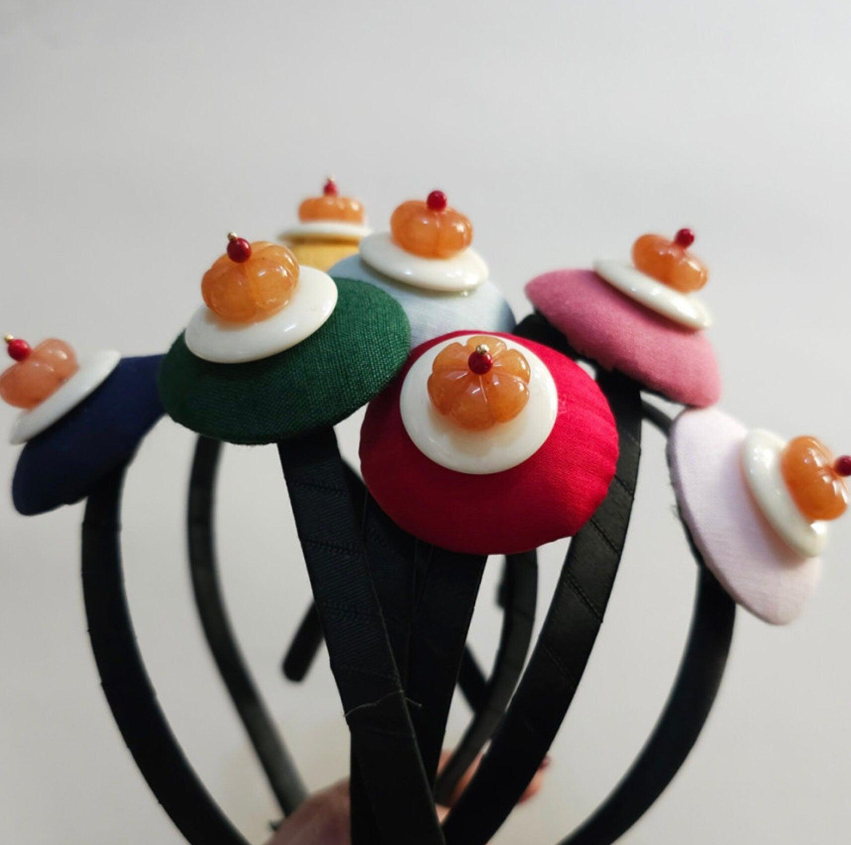 Mini Pumpkin Jokduri Headband - Native Korean