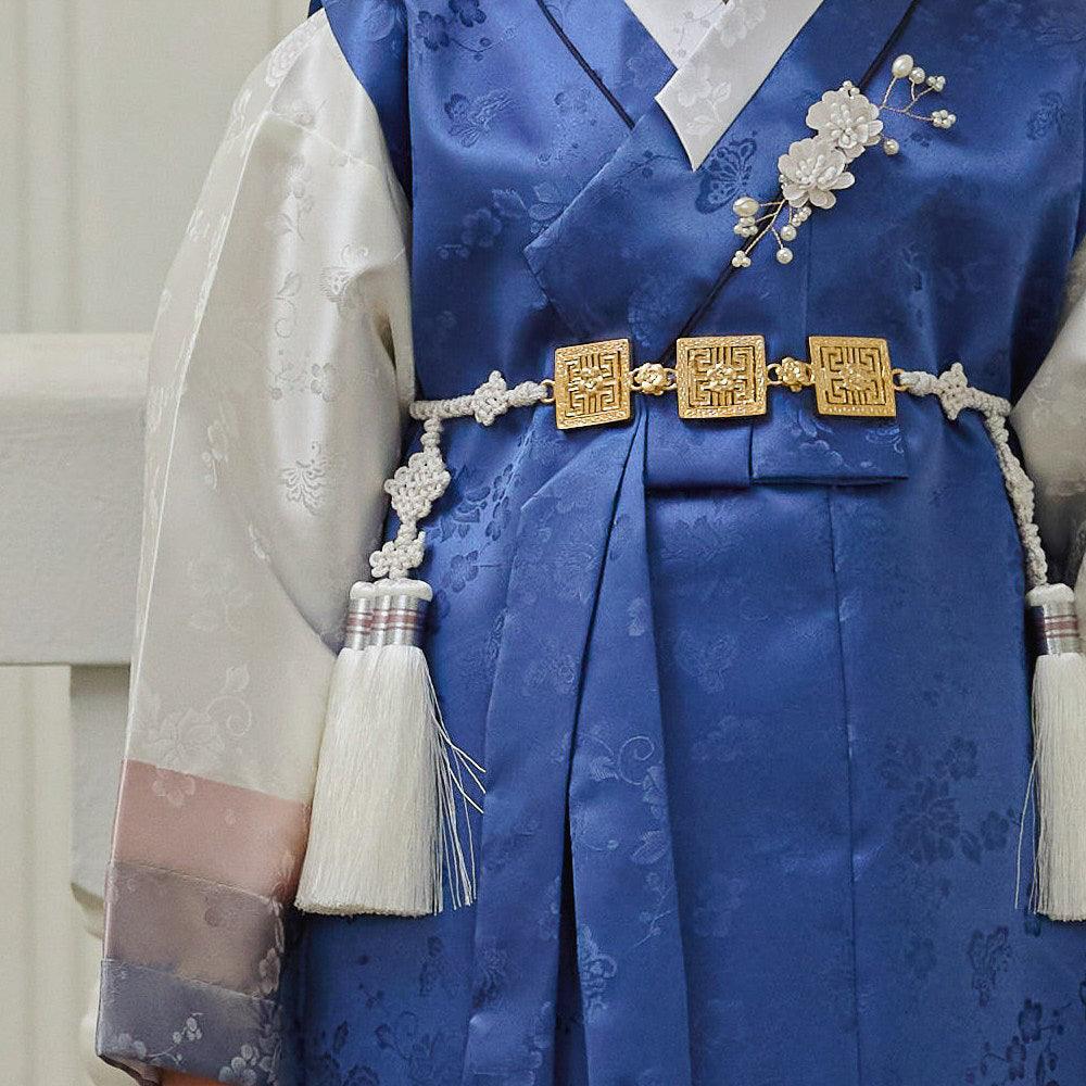 Minjae Blue Ivory Boy Hanbok (100D-10YR) - Native Korean