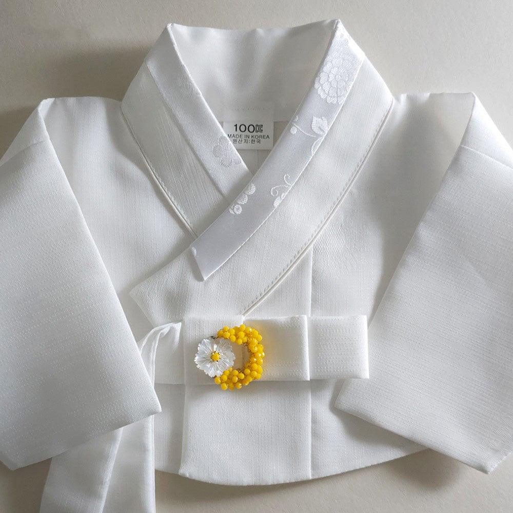 Mother of Pearl Floral Beads Brooch - Native Korean