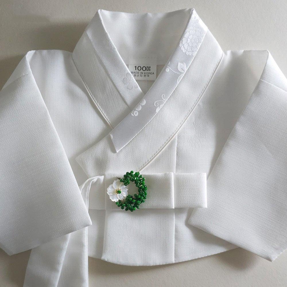 Mother of Pearl Floral Beads Brooch - Native Korean