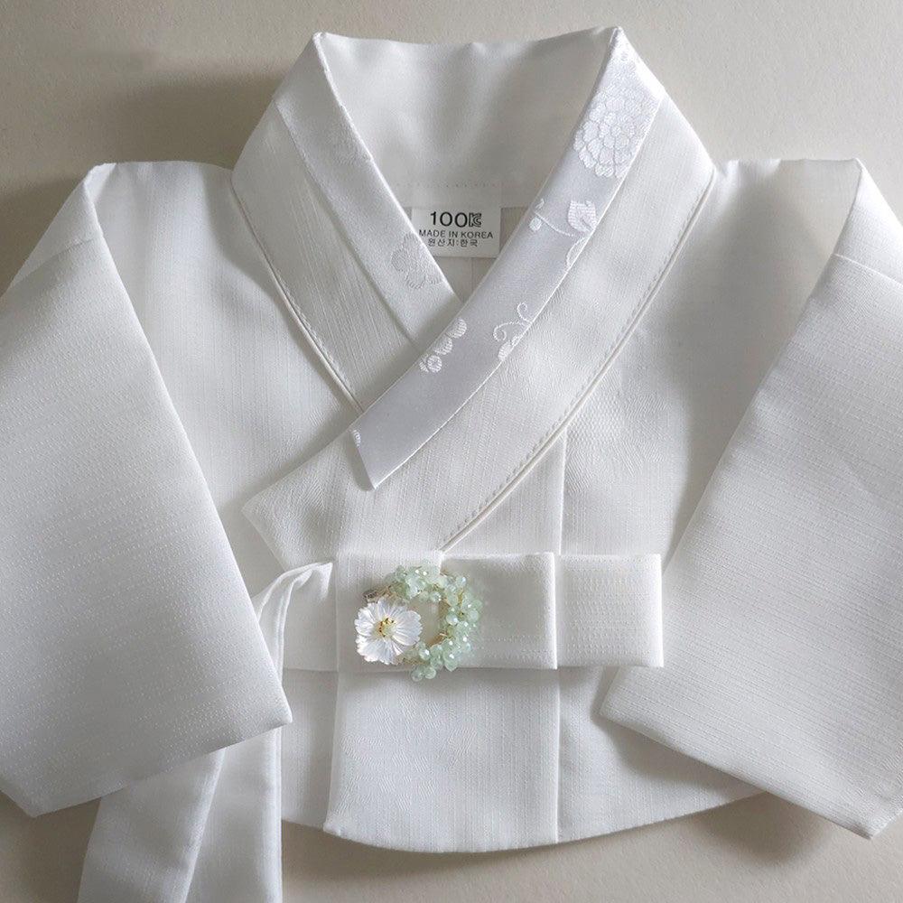 Mother of Pearl Floral Beads Brooch - Native Korean