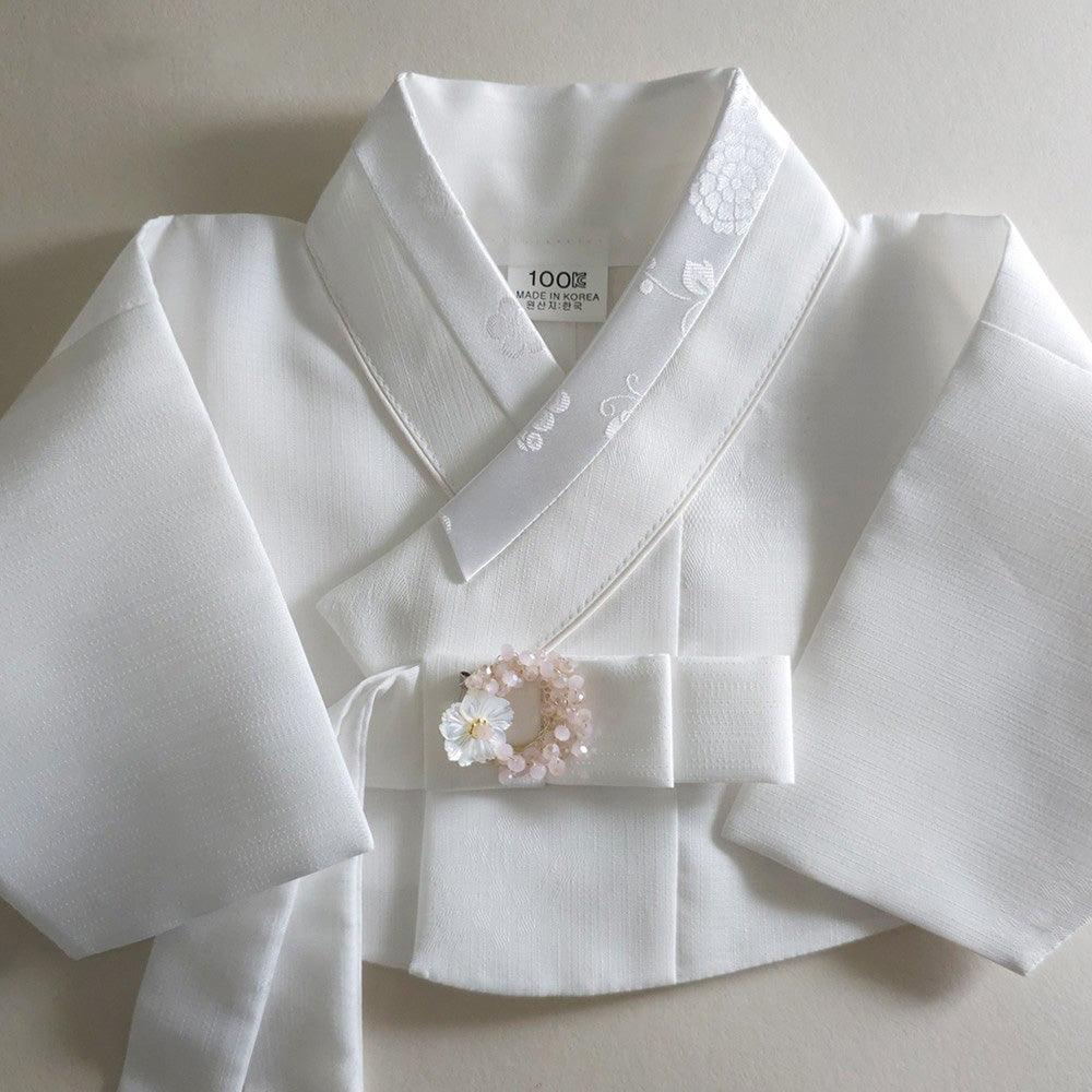 Mother of Pearl Floral Beads Brooch - Native Korean