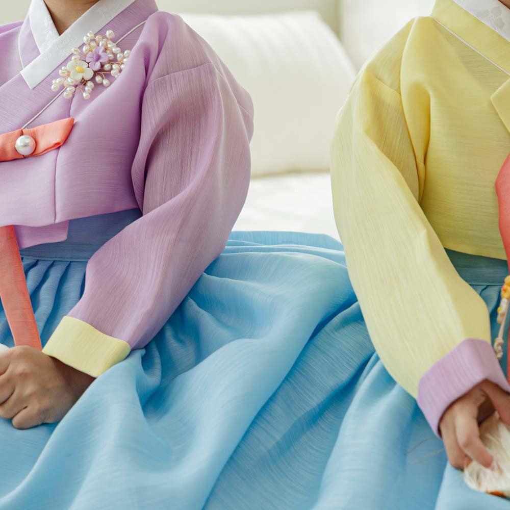 Naru Purple Sky Girl Hanbok (1-10YR) - Native Korean