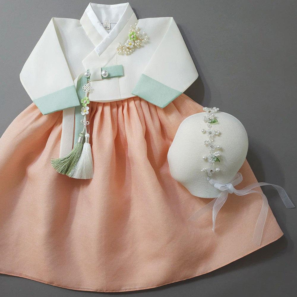 Noeul Coral Girl Hanbok (1-15YR) - Native Korean